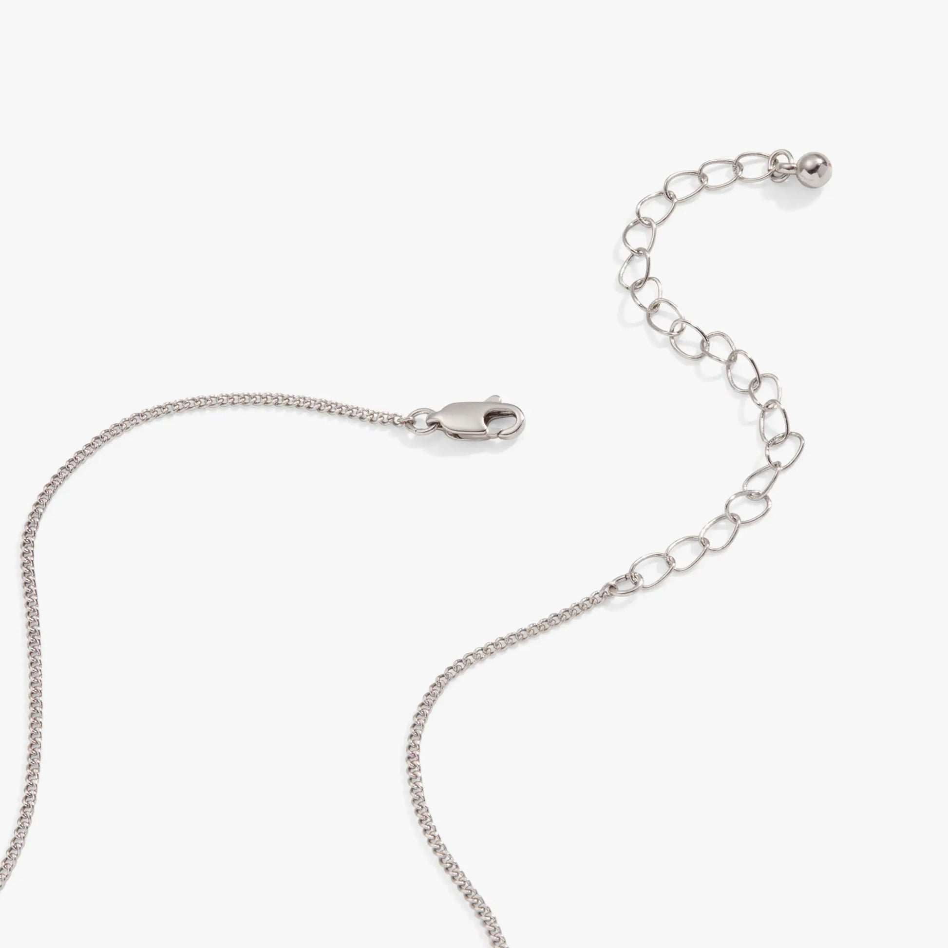 Bar Necklace with Crystal Accent by ALEX AND ANI, silver-tone chain with extender on Tampa Home & Garden Store
