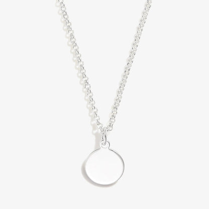 Small Circle Charm Necklace, 19'' silver chain with open circular pendant by Alex and Ani on Tampa Home & Garden Store