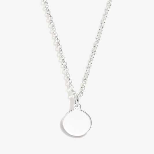 Small Circle Charm Necklace, 19'' silver chain with open circular pendant by Alex and Ani on Tampa Home & Garden Store