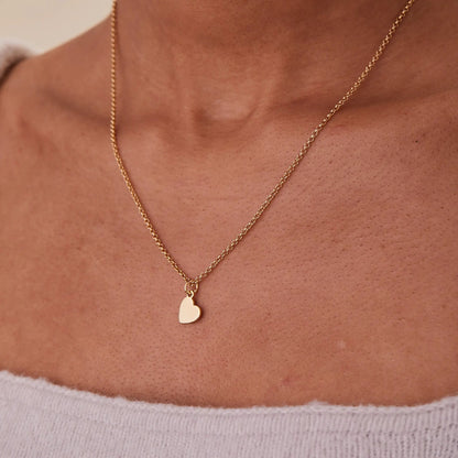 Small Heart Charm Necklace, gold-tone, 19-inch chain, by ALEX AND ANI on Tampa Home & Garden Store