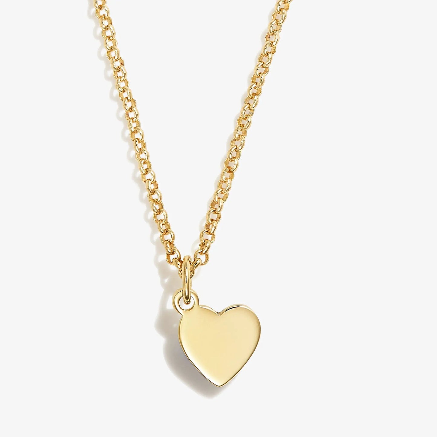 Small Heart Charm Necklace 19in gold-tone chain with heart pendant Alex and Ani on Tampa Home & Garden Store