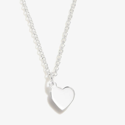 Small Heart Charm Necklace, 19in, silver-tone chain with heart pendant by ALEX AND ANI on Tampa Home & Garden Store