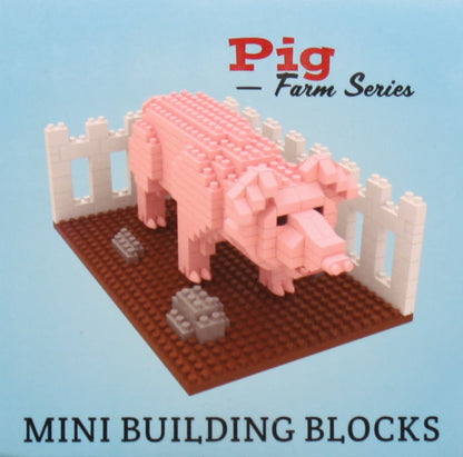 Mini blocs de construction - Série Ferme - Cochon