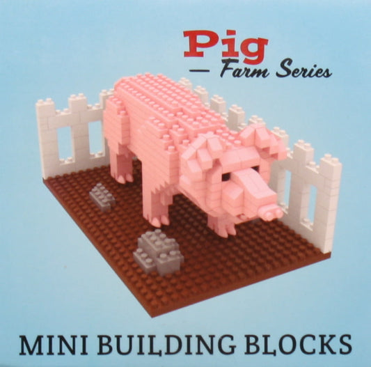Minibloques de construcción - Serie Granja - Cerdo