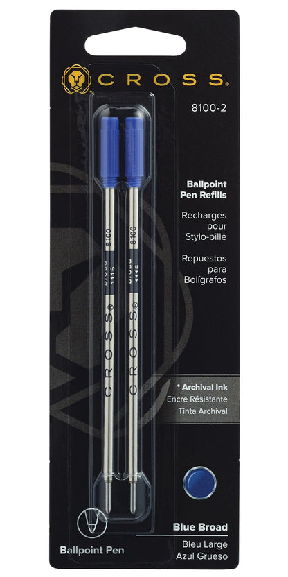 Ballpoint pen refills blue broad dual pack by A.T. Cross on Tampa Home & Garden Store