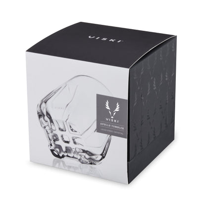 Apollo And The Hand Etched Clear Glass Tumbler