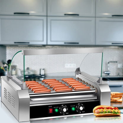 18 Hot Dog 7-Rodillos Cocina Comercial