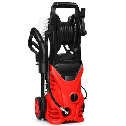 Hidrolavadora eléctrica de 1800W y 2030PSI con carrete para manguera - Azul