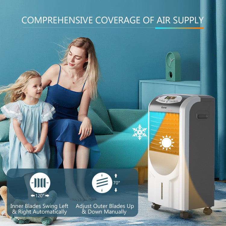 Calefactor, humidificador y ventilador frío – Portátil