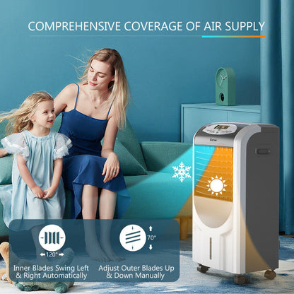 Calefactor, humidificador y ventilador frío – Portátil