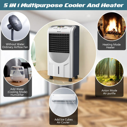 Calefactor, humidificador y ventilador frío – Portátil