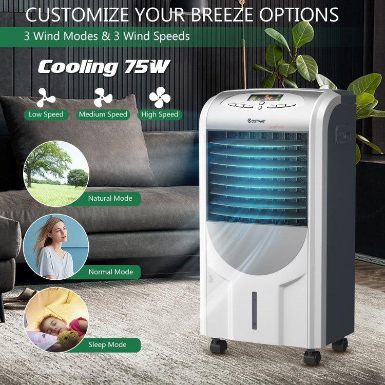 Calefactor, humidificador y ventilador frío – Portátil