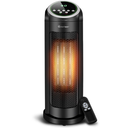 Calentador portátil cerámico oscilante PTC de 1500 W con tecnología LED