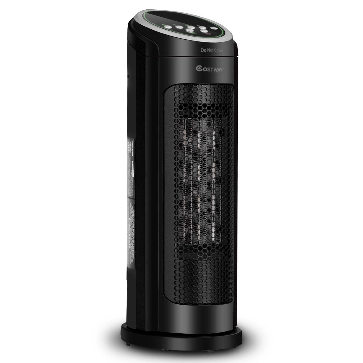 Calentador portátil cerámico oscilante PTC de 1500 W con tecnología LED