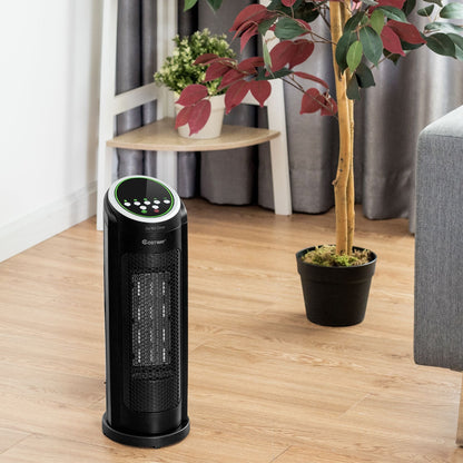 Calentador portátil cerámico oscilante PTC de 1500 W con tecnología LED
