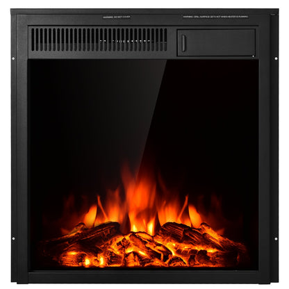 Inserto de chimenea eléctrica de 22,5 pulgadas, independiente y con calefactor empotrado