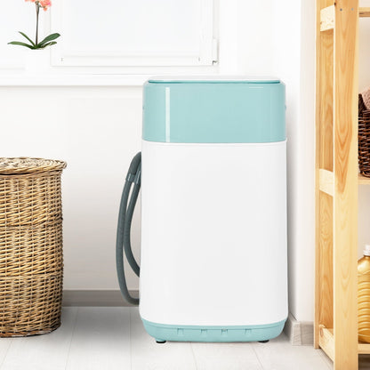 Lavadora portátil completamente automática de 8 lb con bomba de drenaje - Verde