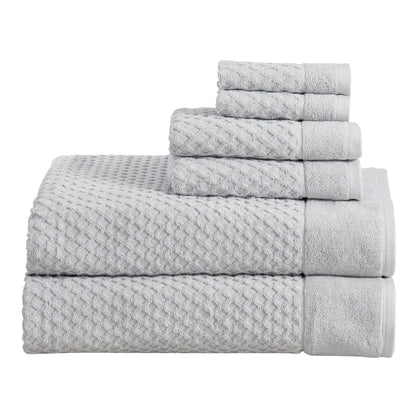 Cotton Diamond Waffle Weave Bath Towel Set