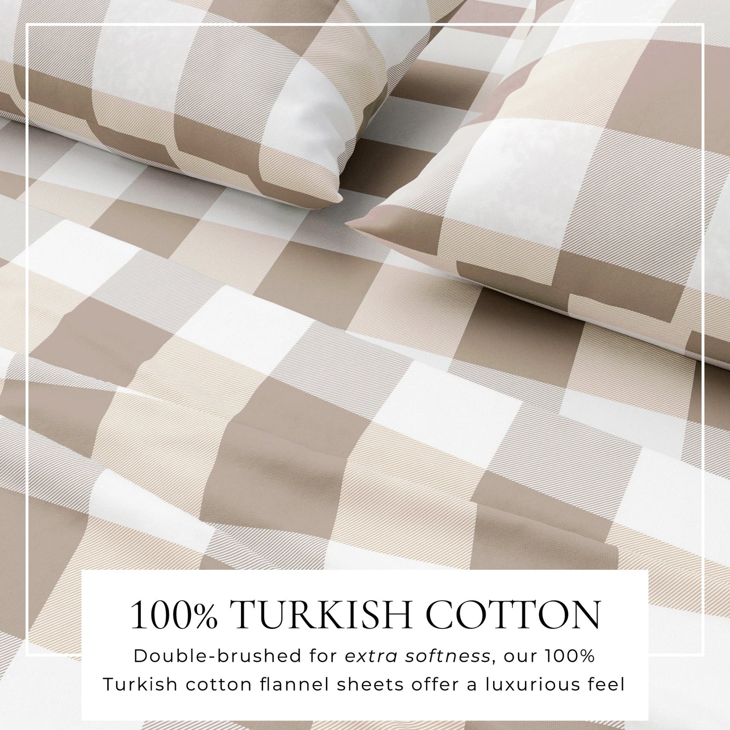 Luxurious and Soft Turkish Cotton Flannel Sheet