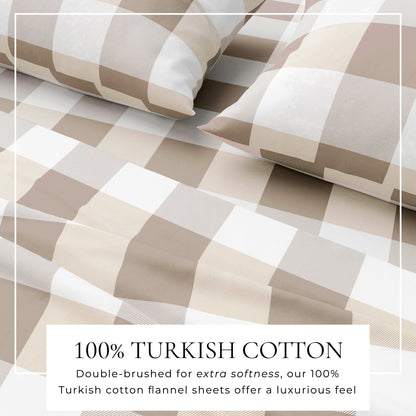 Luxurious and Soft Turkish Cotton Flannel Sheet