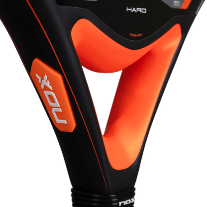 NOX Equation Hard Advanced 2026 padel racket black frame orange accents on Tampa Home & Garden Store