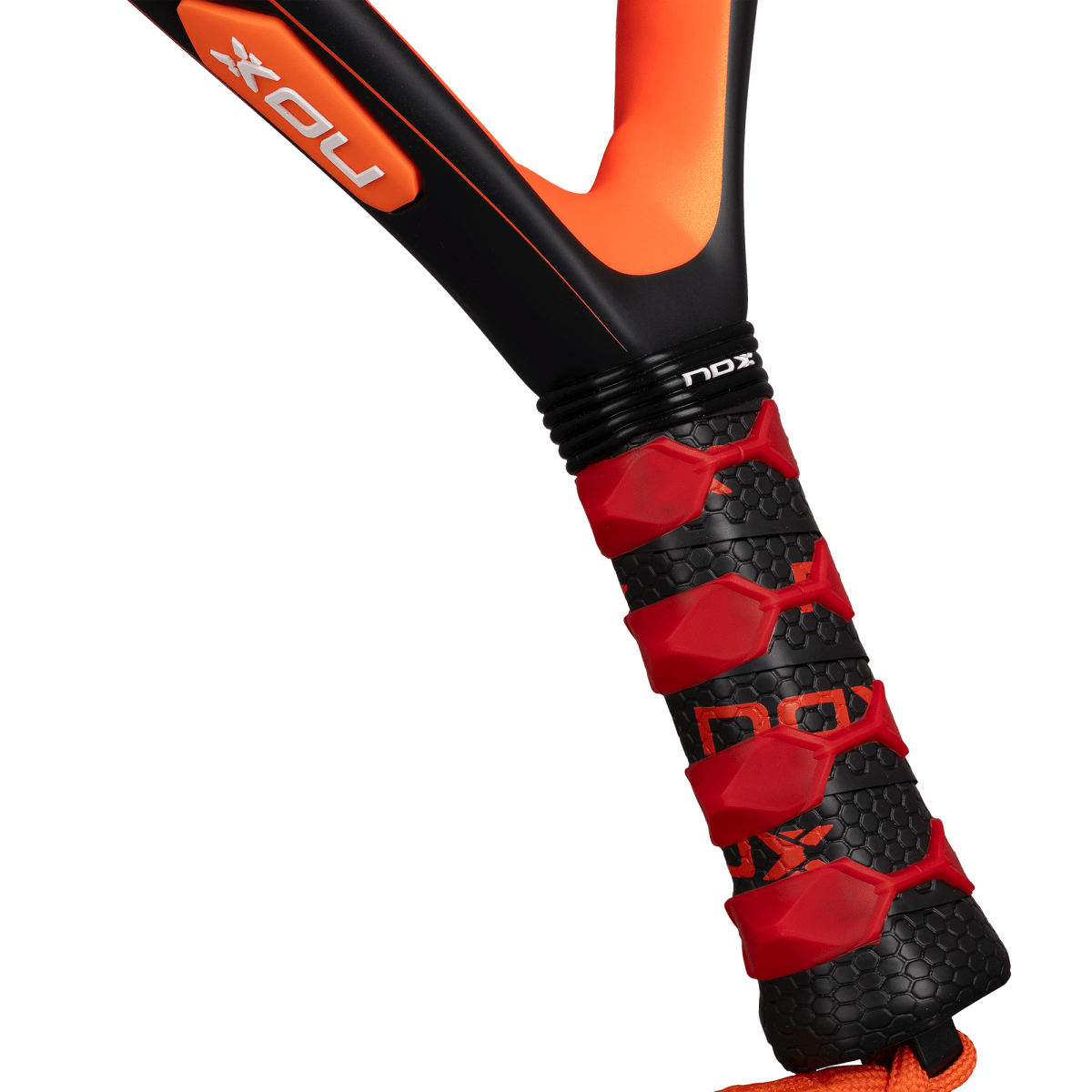 Padel racket NOX Equation Hard Advanced 2026 with orange-black grip by Racket Central on Tampa Home & Garden Store