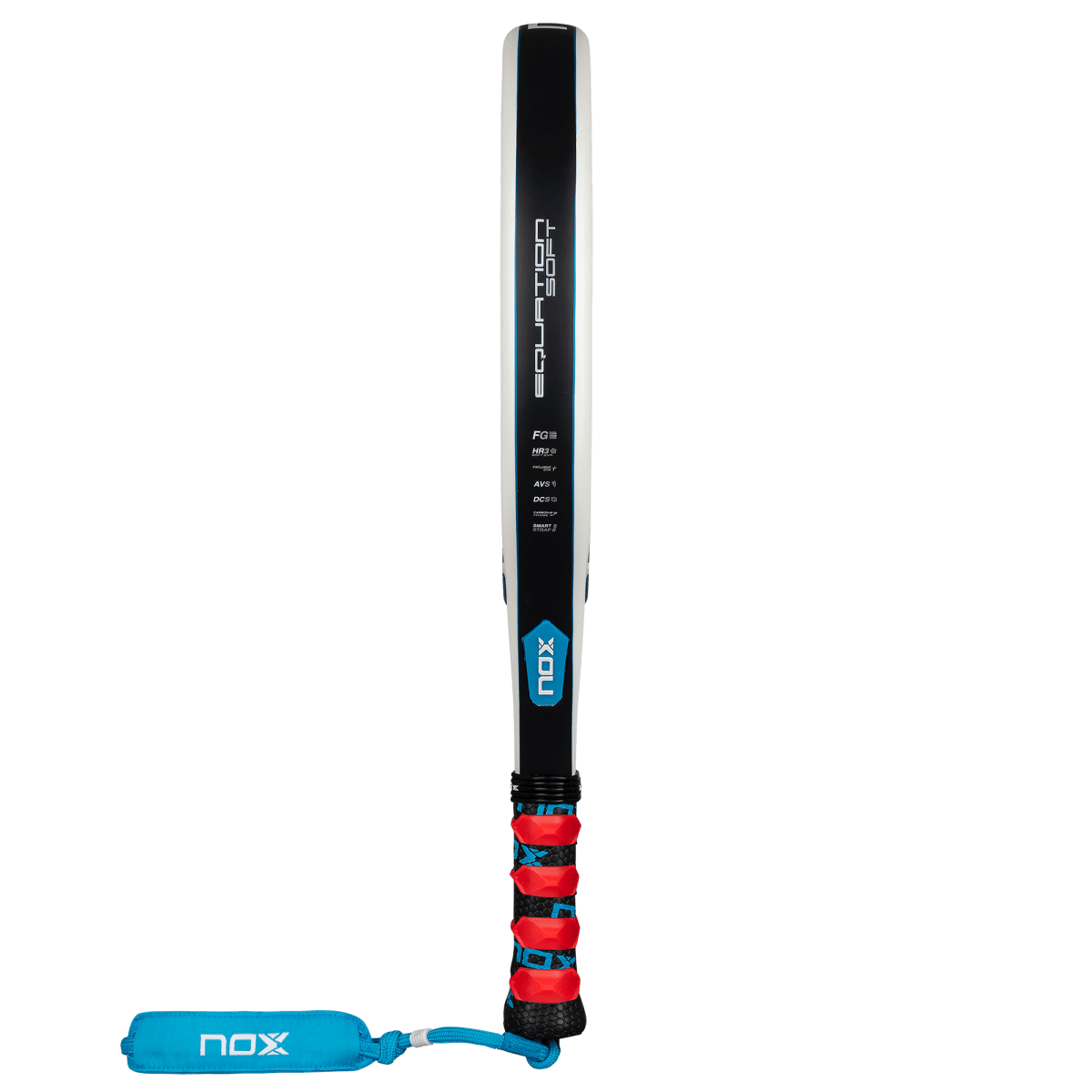 NOX Equation Soft Advanced 2026 padel racket black frame blue grip by Racket Central on Tampa Home & Garden Store