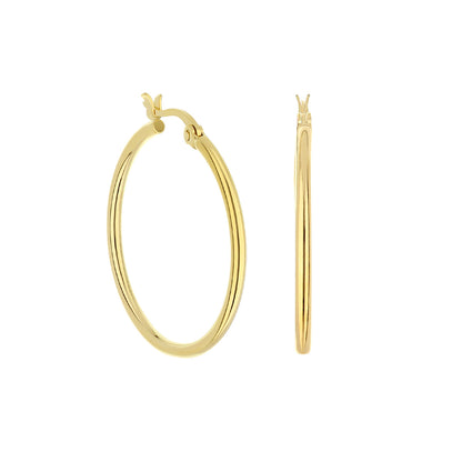 Plain gold hoop earrings by Lauren G Adams, gold-tone hoops on Tampa Home & Garden Store