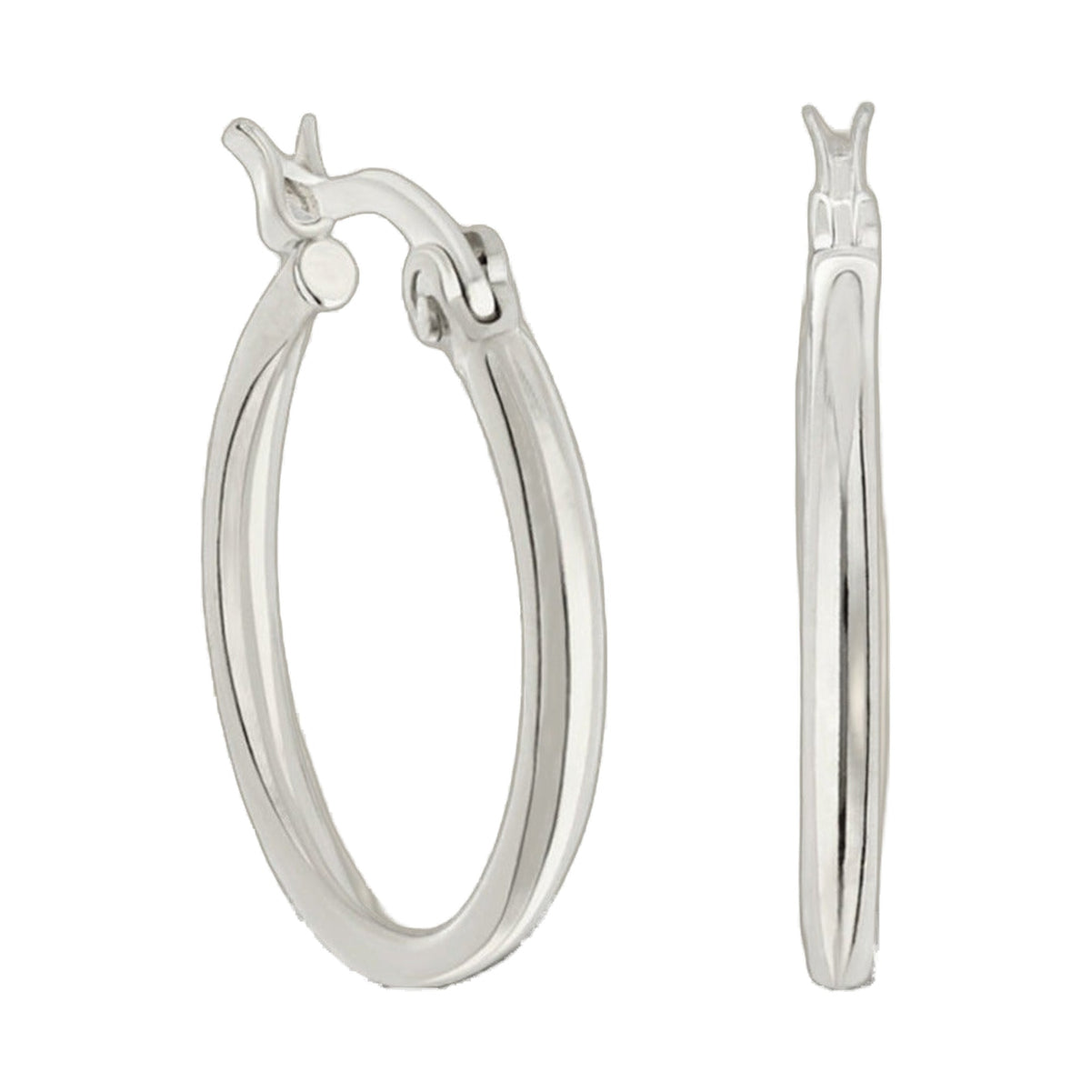 Plain hoop earrings clear lucite pair by Lauren G Adams on Tampa Home & Garden Store