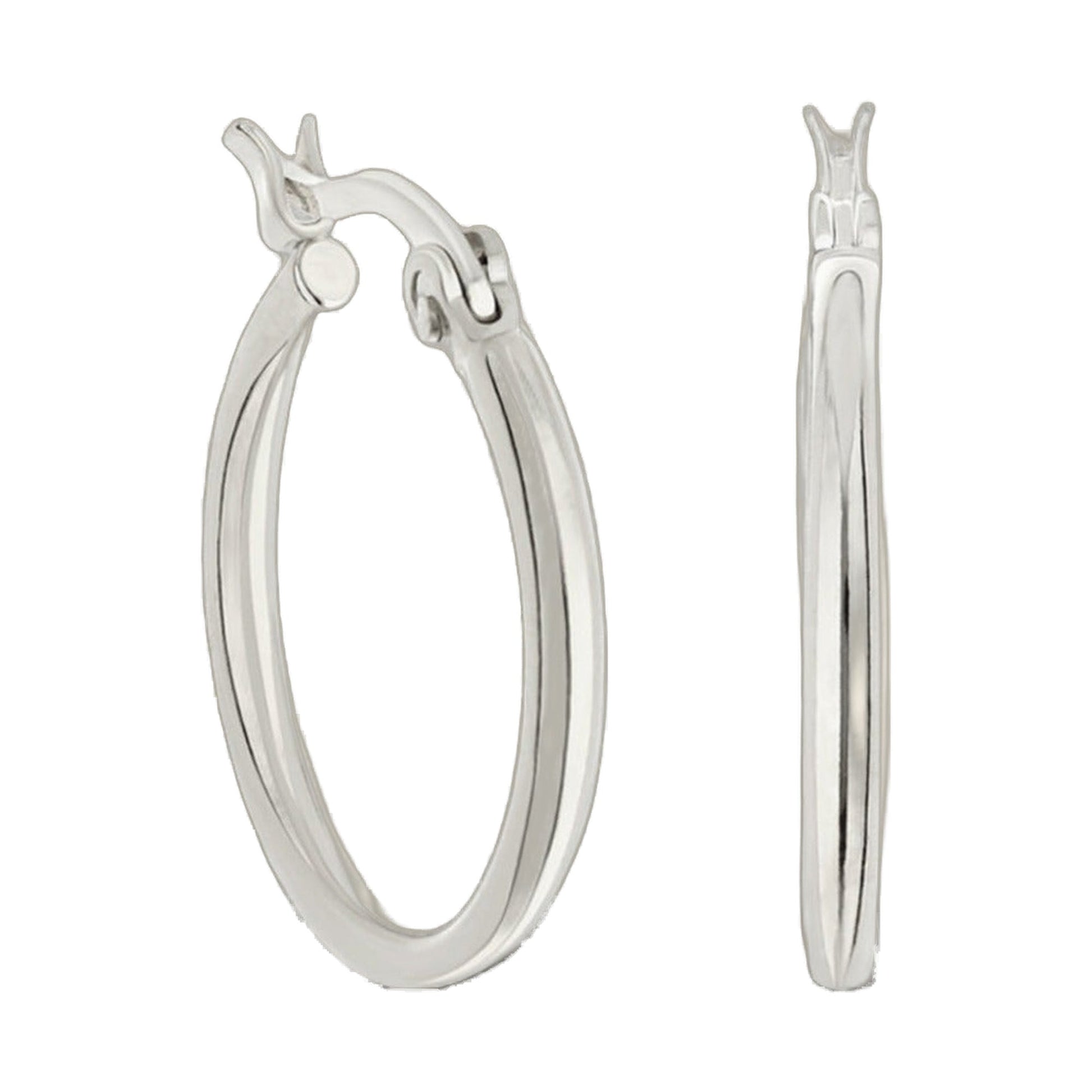 Plain hoop earrings clear lucite pair by Lauren G Adams on Tampa Home & Garden Store
