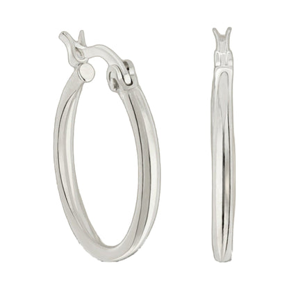 Plain hoop earrings clear lucite pair by Lauren G Adams on Tampa Home & Garden Store