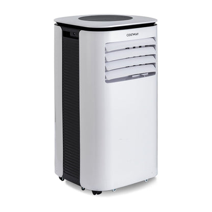 Acondicionador de aire portátil 3 en 1 de 9000 BTU con ventilador y deshumidificador - Blanco