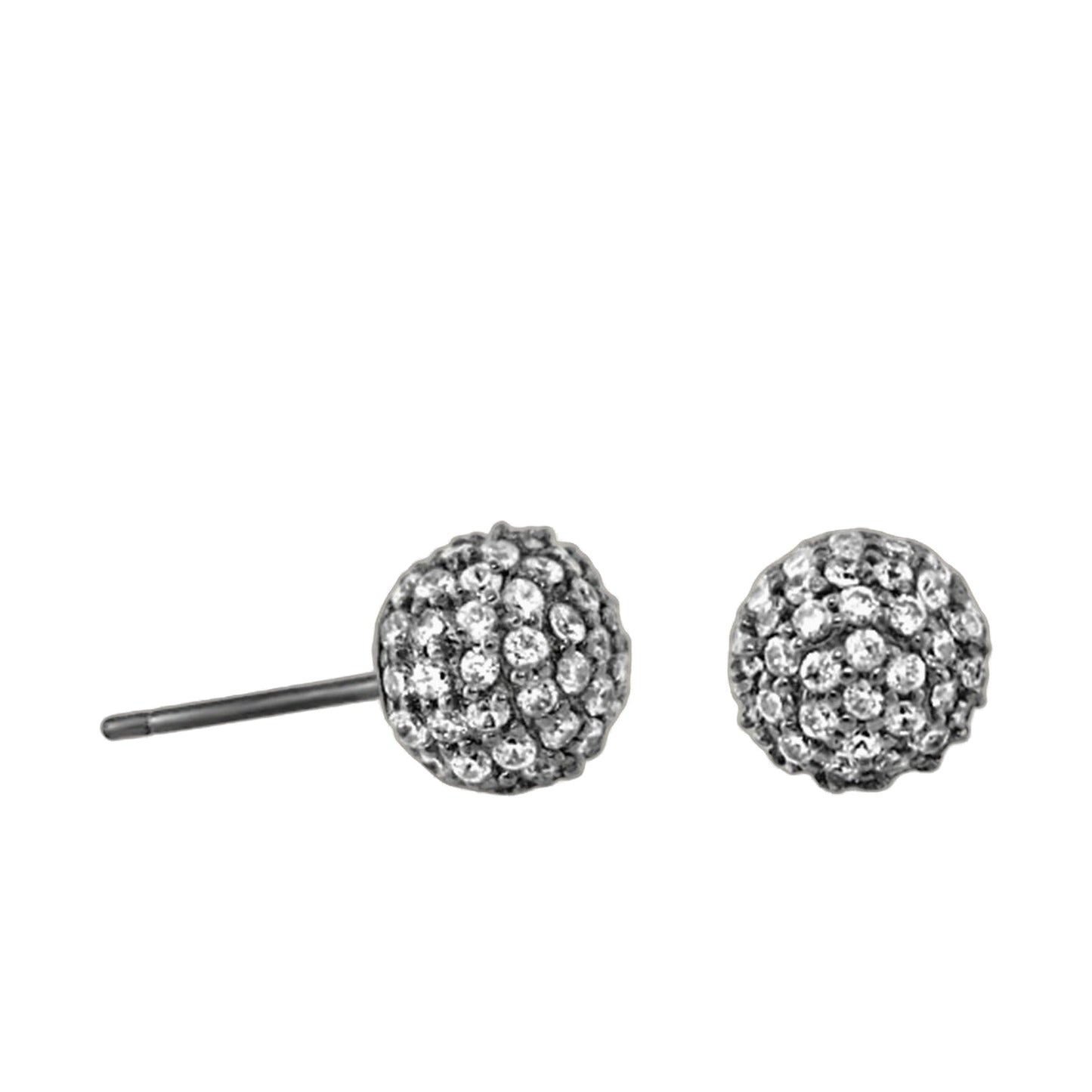 Glamour Pave .925 earrings by Lauren G Adams in sterling silver pave crystals on Tampa Home & Garden Store