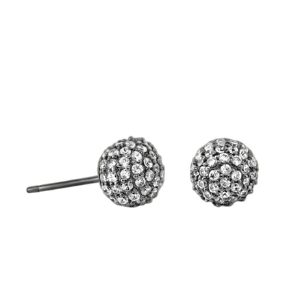 Glamour Pave .925 earrings by Lauren G Adams in sterling silver pave crystals on Tampa Home & Garden Store