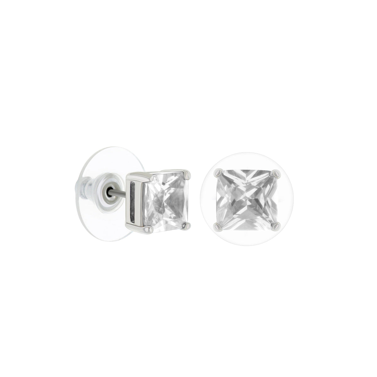 1.3 Carat Purple Cubic Zirconia Stud Earrings
