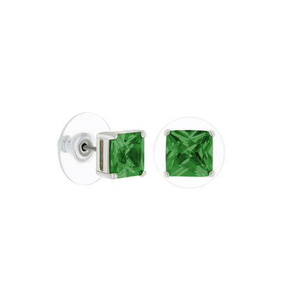 1.3 Carat Purple Cubic Zirconia Stud Earrings