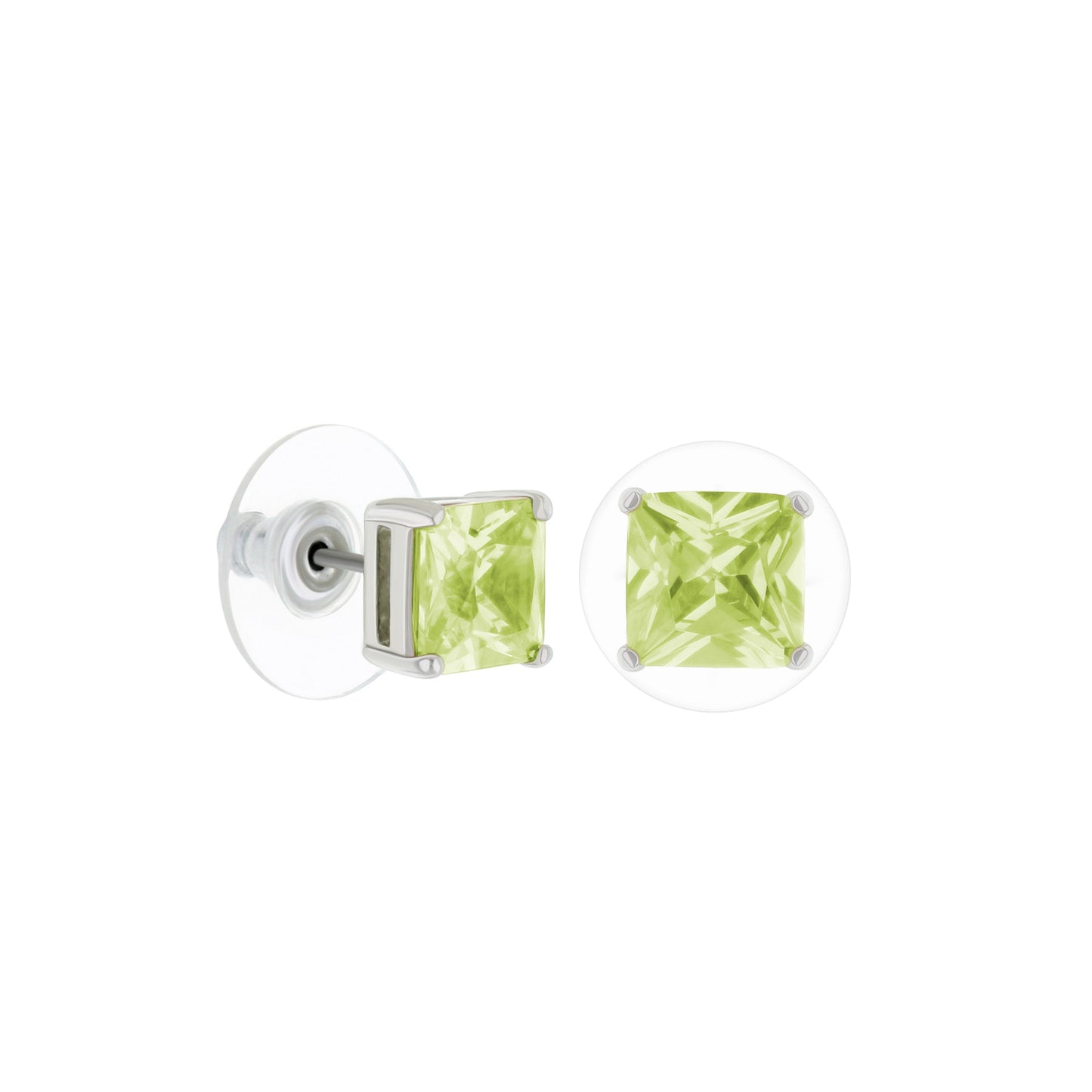 1.3 Carat Purple Cubic Zirconia Stud Earrings