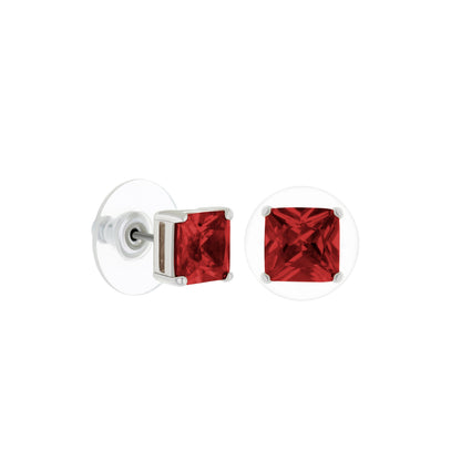 1.3 Carat Purple Cubic Zirconia Stud Earrings
