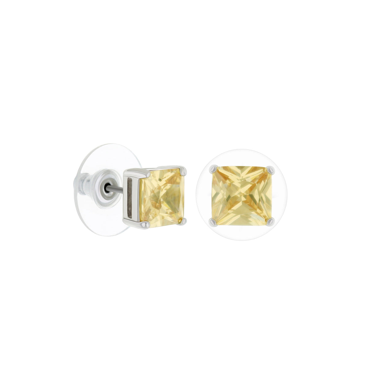 1.3 Carat Purple Cubic Zirconia Stud Earrings