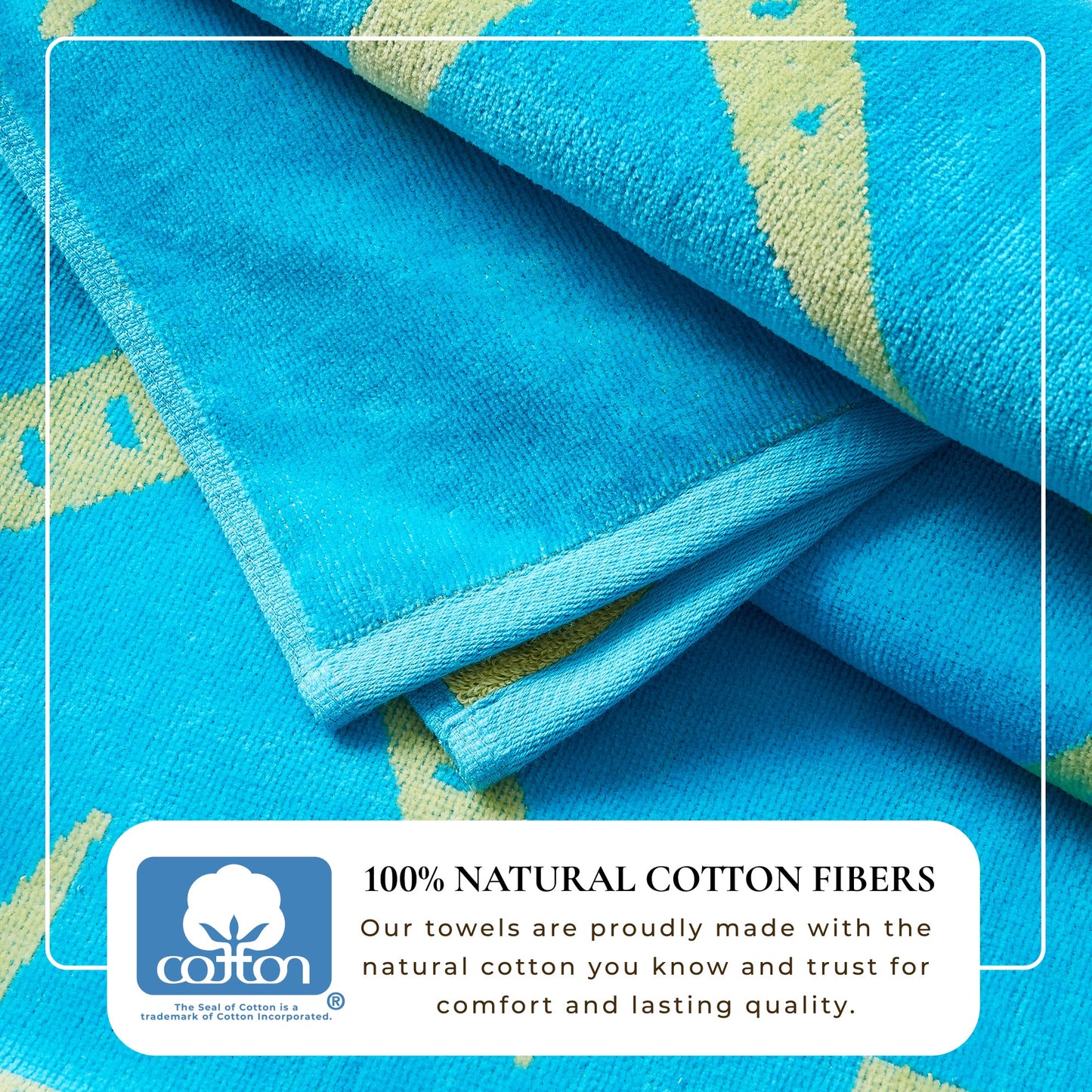 Velour Cotton Beach Towels and Maui Two Pack