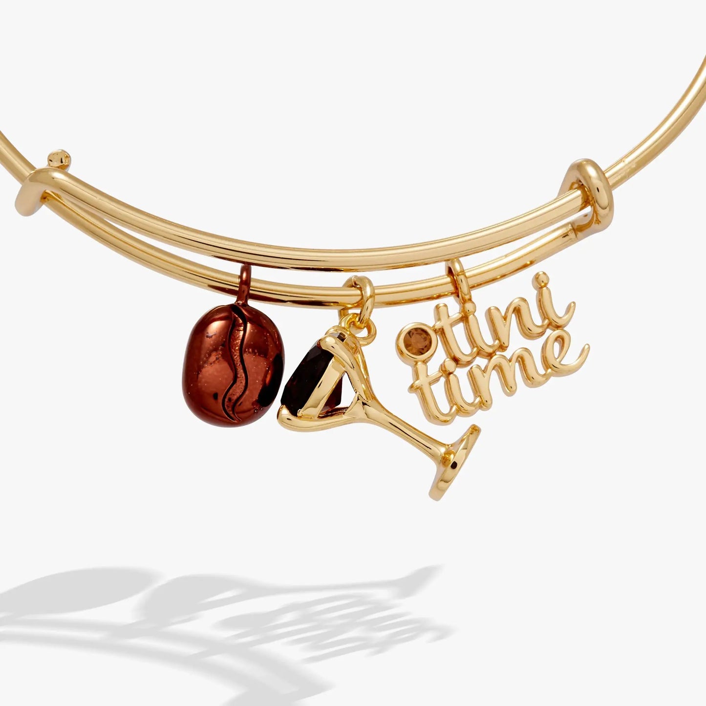 Espresso Martini Bangle with Coffee Bean Charm
