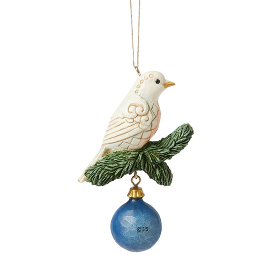 Blue And Gold Dove Ornament - Tampa Home & Garden Store