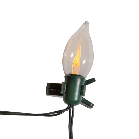 7-Light Battery-Operated Flicker Flame LED Light Set With Clips - Tampa Home & Garden Store