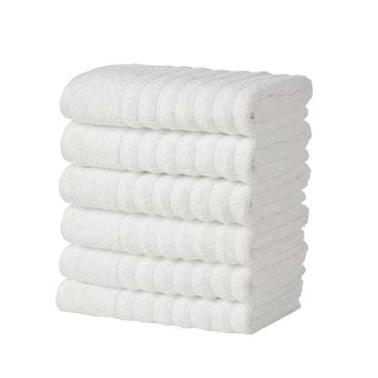 Luxury Combed Cotton and Ribbed Bath Towels