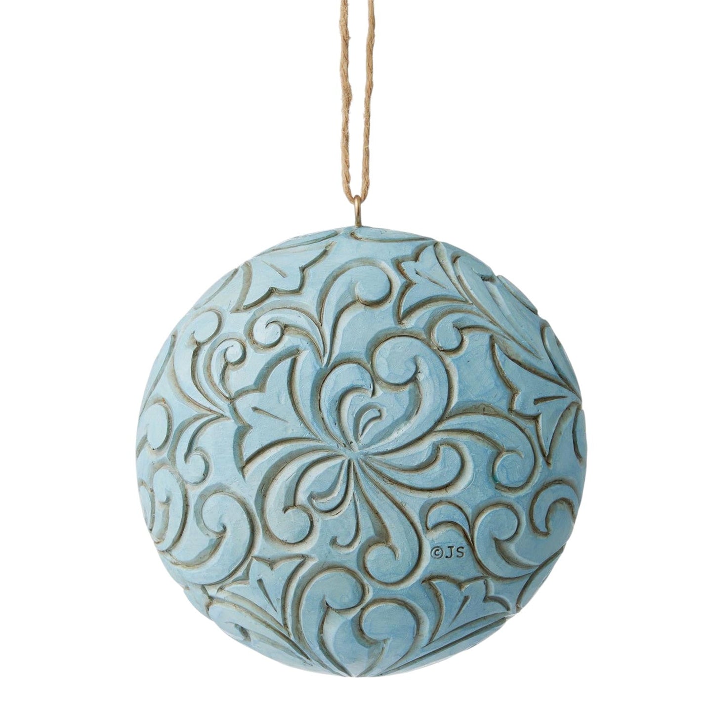 Ornement bleu et or de la Sainte Famille