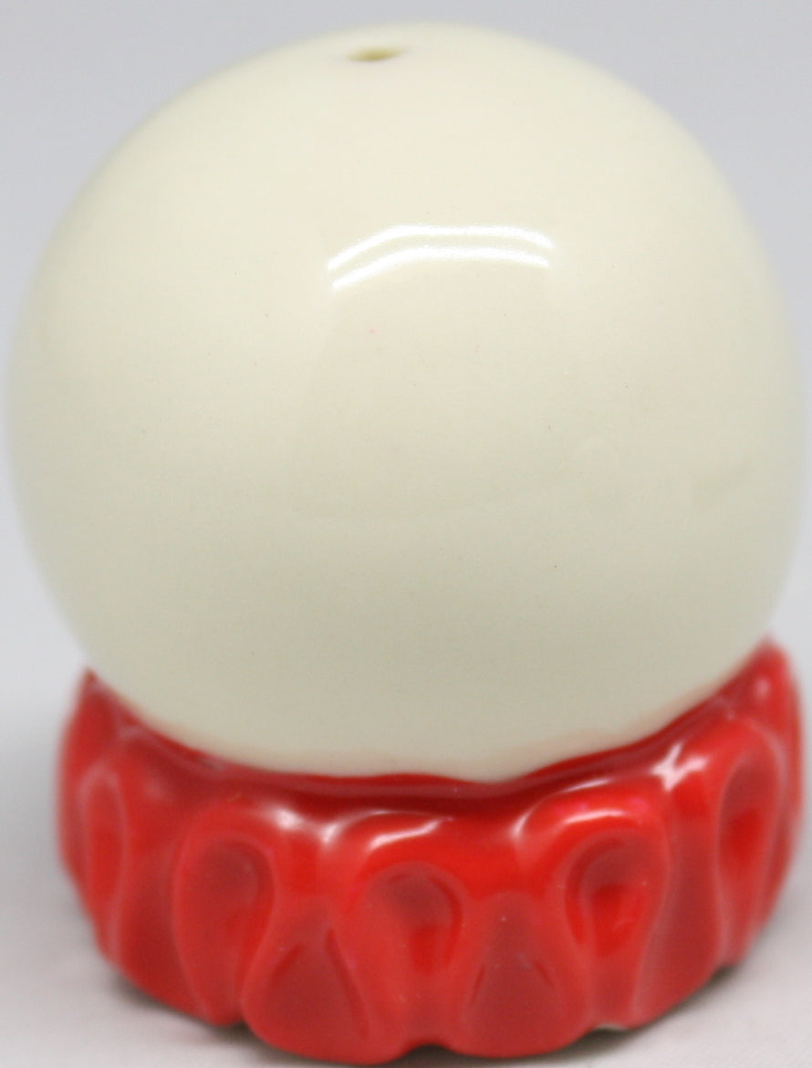 Perles à coudre - Corps de perles à collerette rouge