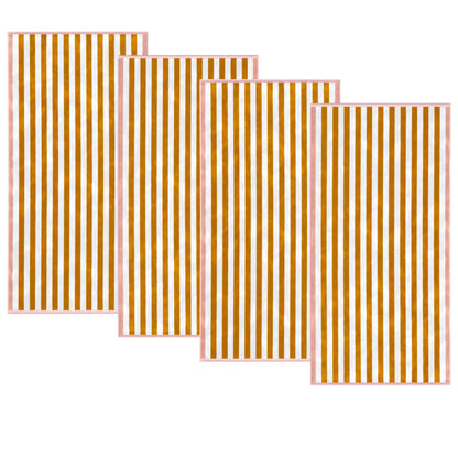 Cabana Cotton Beach Towel and Striped Border