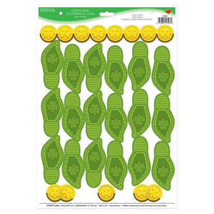 Empreinte de lutin et pièce de monnaie à peler et à placer