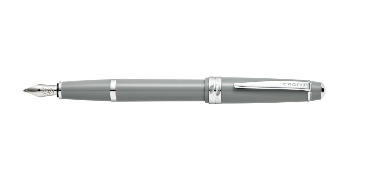 Bailey Light polished gray resin fountain pen with silver trim and extra-fine nib by Cross on Tampa Home & Garden Store