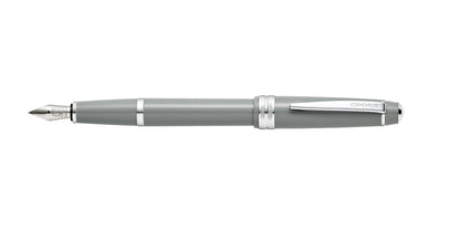 Bailey Light polished gray resin fountain pen with silver trim and extra-fine nib by Cross on Tampa Home & Garden Store